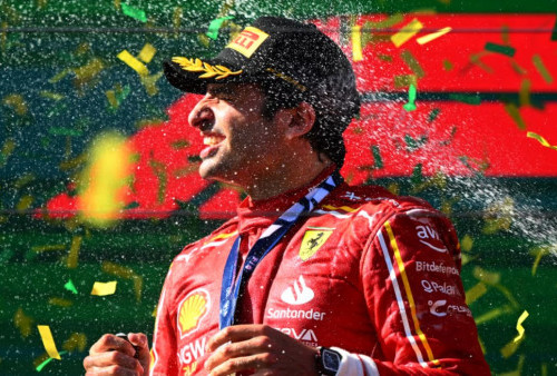 Carlos Sainz Raih Kemenangan di F1 GP Australia 2024, Max Verstappen dan Lewis Hamilton Absen di Finish Line